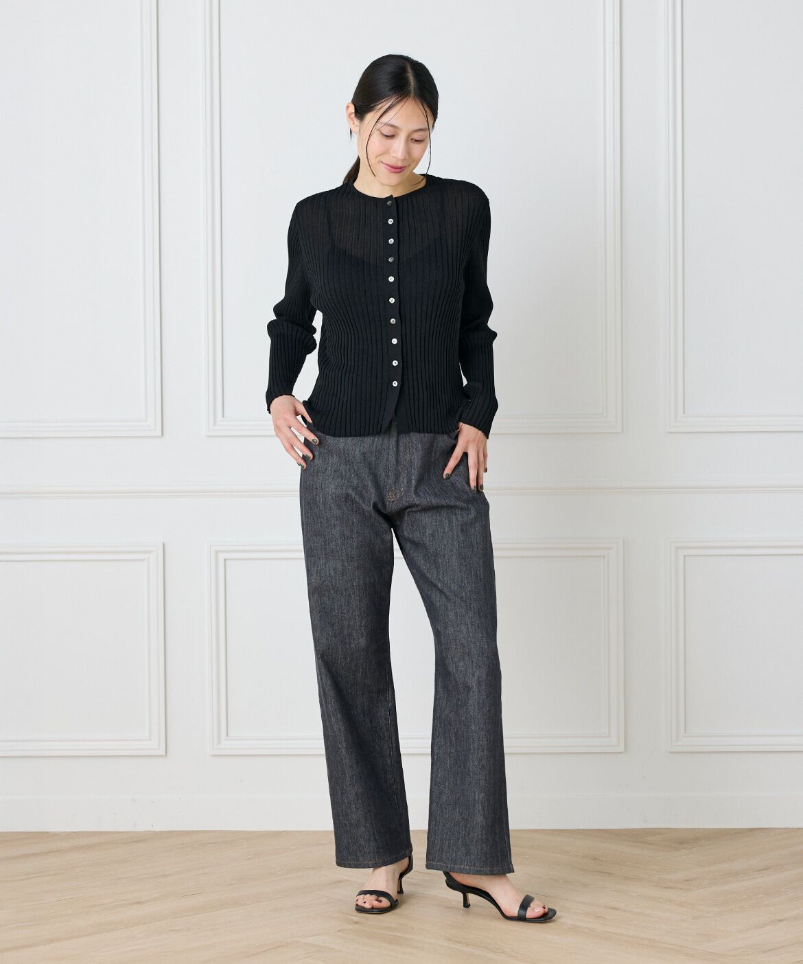 I.T.'S international「シアーリブカーディガン」|カーディガン|