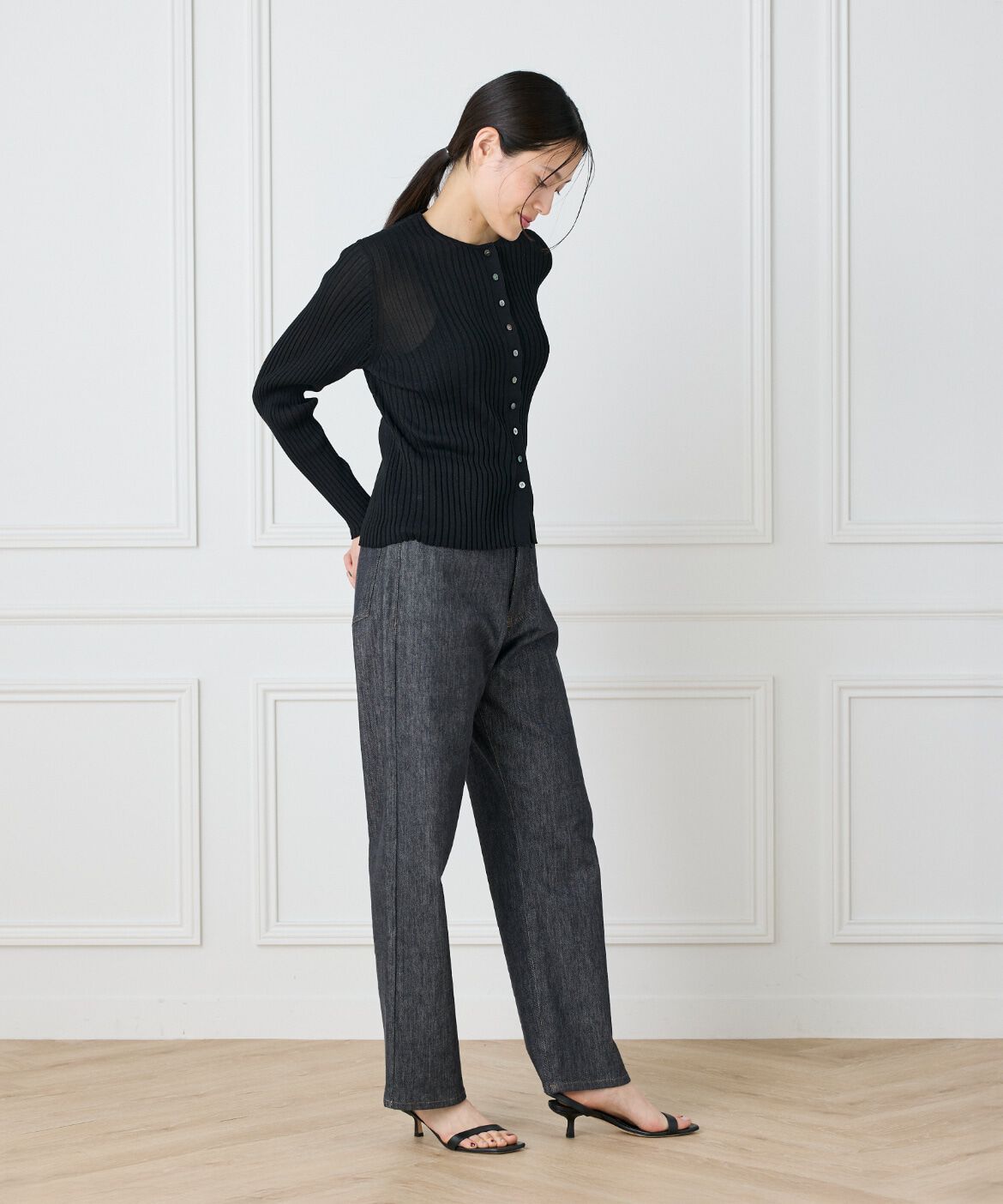 I.T.'S international「シアーリブカーディガン」|カーディガン|