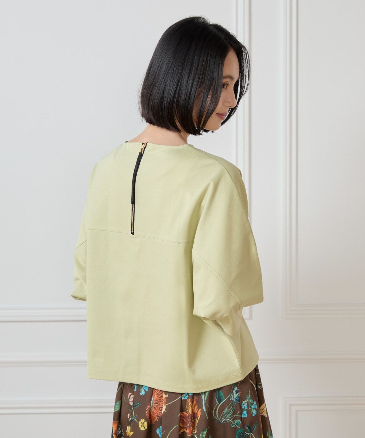 7-IDconcept.「《大きいサイズ》バックジップドルマンプルオーバー」|Tシャツ・カットソー|