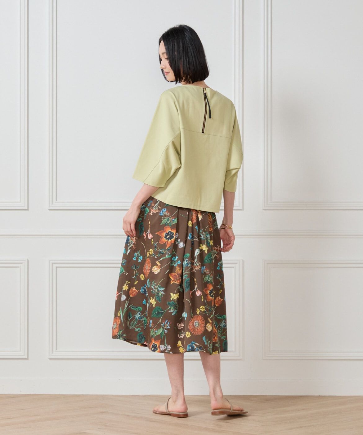 7-IDconcept.「《大きいサイズ》バックジップドルマンプルオーバー」|Tシャツ・カットソー|