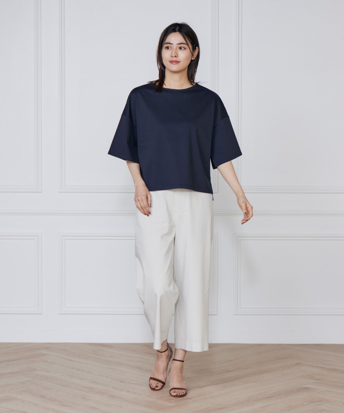 7-IDconcept.「《大きいサイズ》スリットスリーブプルオーバー」|Tシャツ・カットソー|