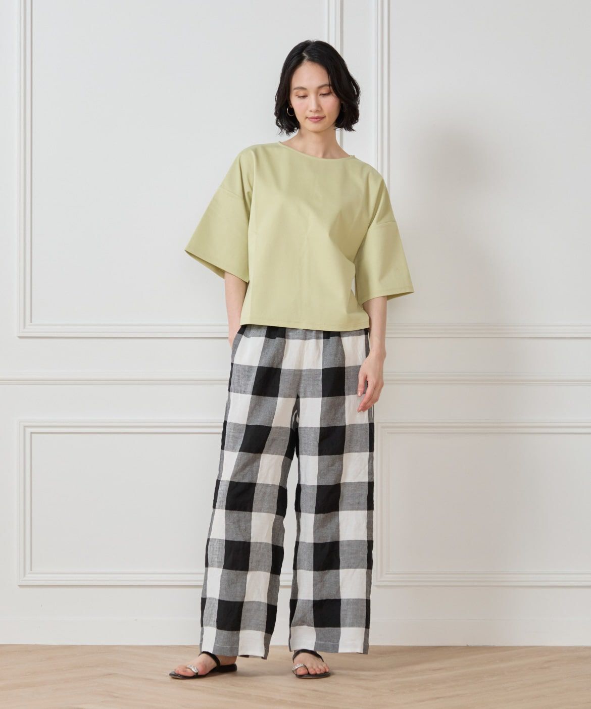 7-IDconcept.「《大きいサイズ》スリットスリーブプルオーバー」|Tシャツ・カットソー|