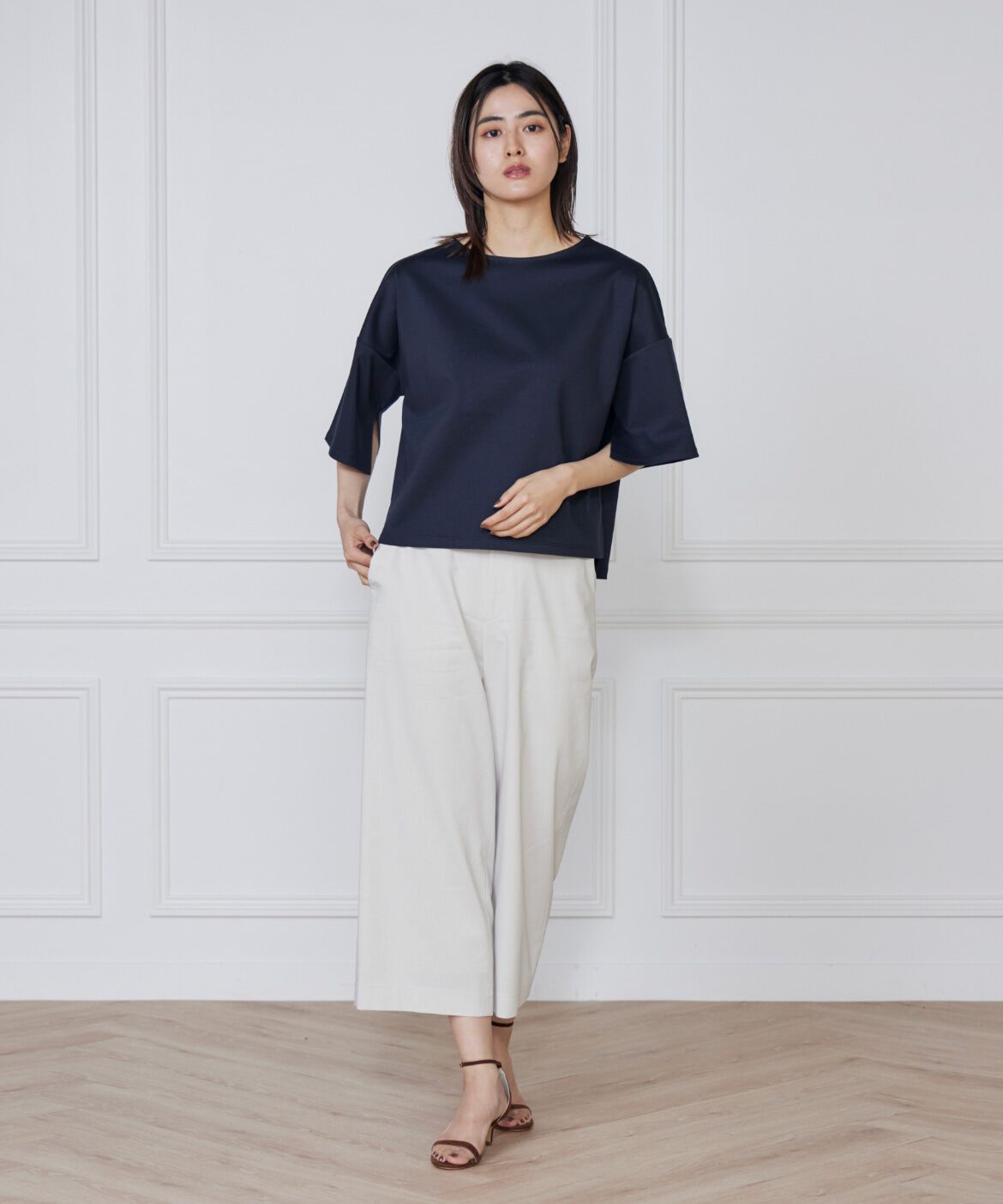 7-IDconcept.「《大きいサイズ》スリットスリーブプルオーバー」|Tシャツ・カットソー|