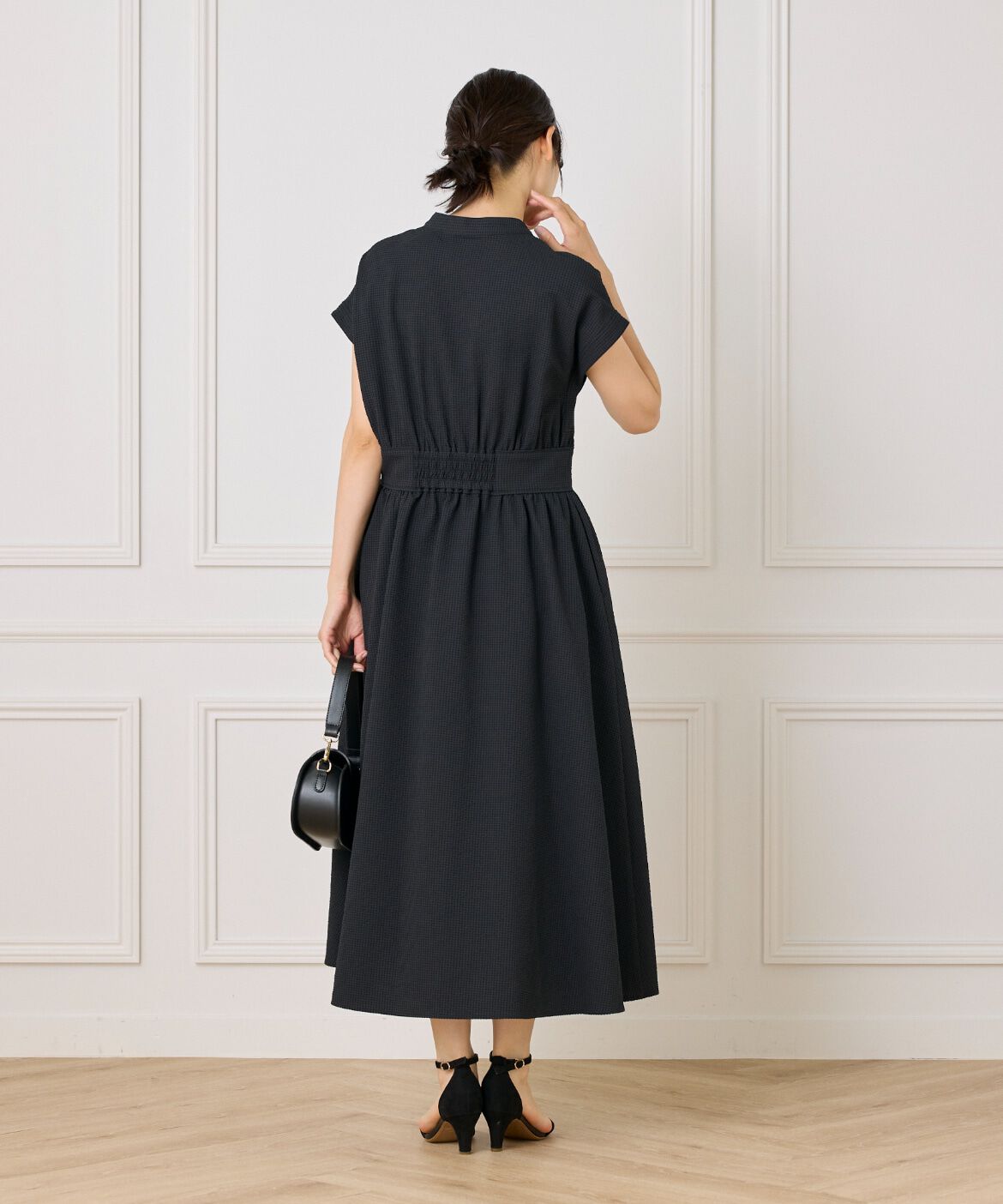 INED「ウエストギャザーワンピース」|ワンピース|