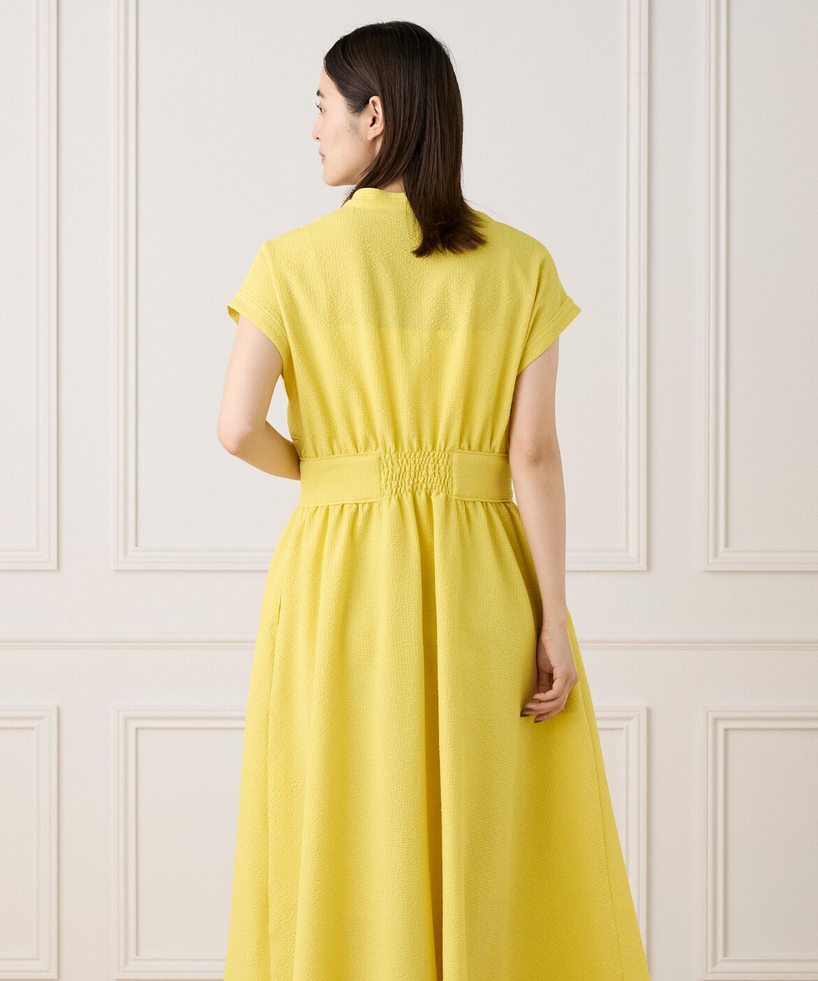 INED「ウエストギャザーワンピース」|ワンピース|