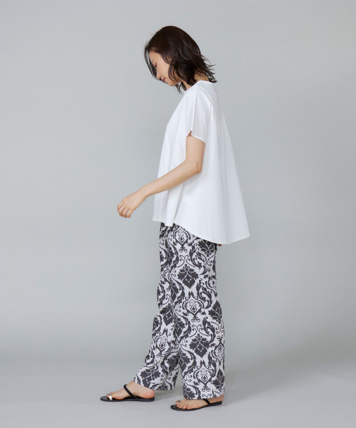 7-IDconcept.「《大きいサイズ》サイドフレアーカットプルオーバー」|Tシャツ・カットソー|