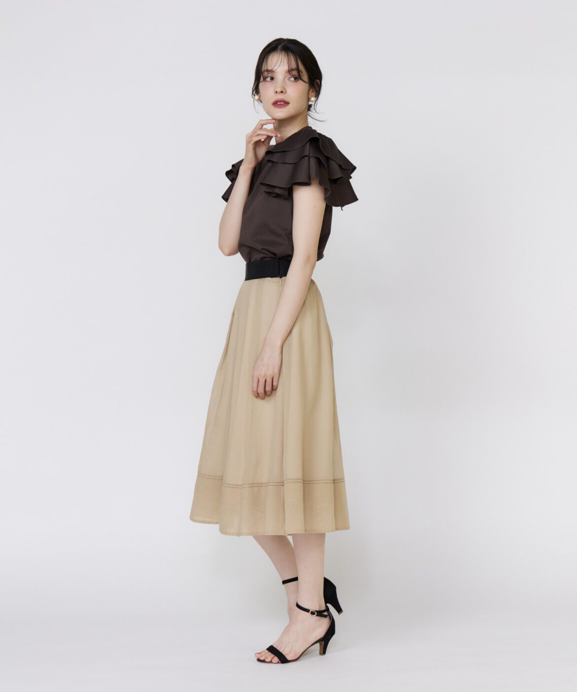 Maglie le cassetto「ボリュームフリルカットソー」|Tシャツ・カットソー|