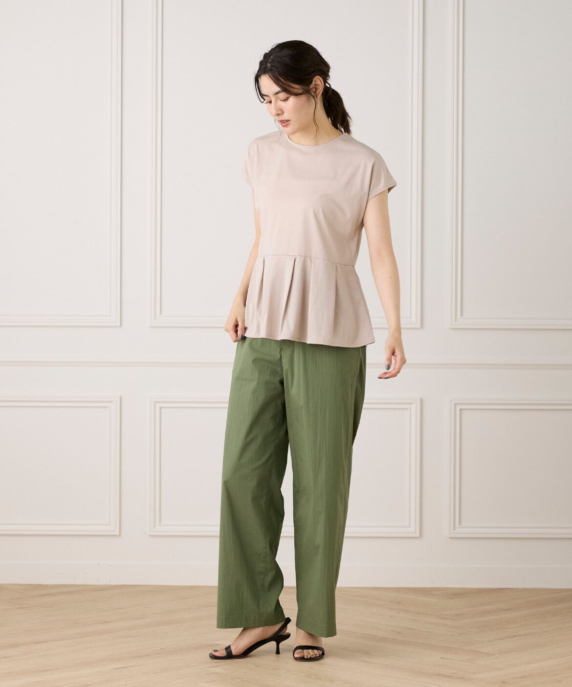 7-IDconcept.「《大きいサイズ》タックヘムカットプルオーバー」|Tシャツ・カットソー|