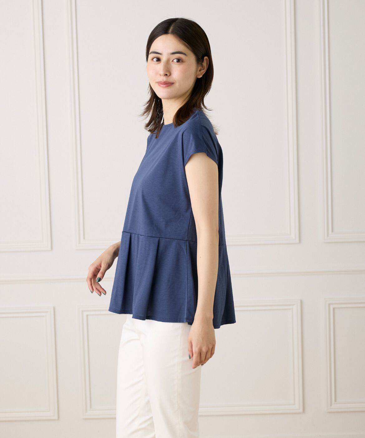 7-IDconcept.「《大きいサイズ》タックヘムカットプルオーバー」|Tシャツ・カットソー|