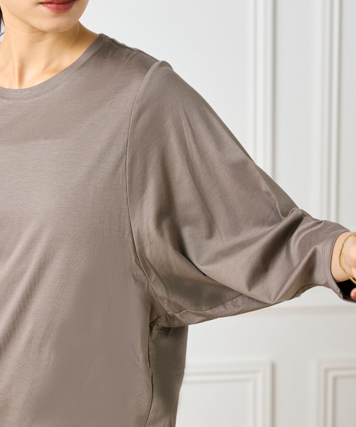 INED「ワイドスリーブコクーンカットソー」|Tシャツ・カットソー|