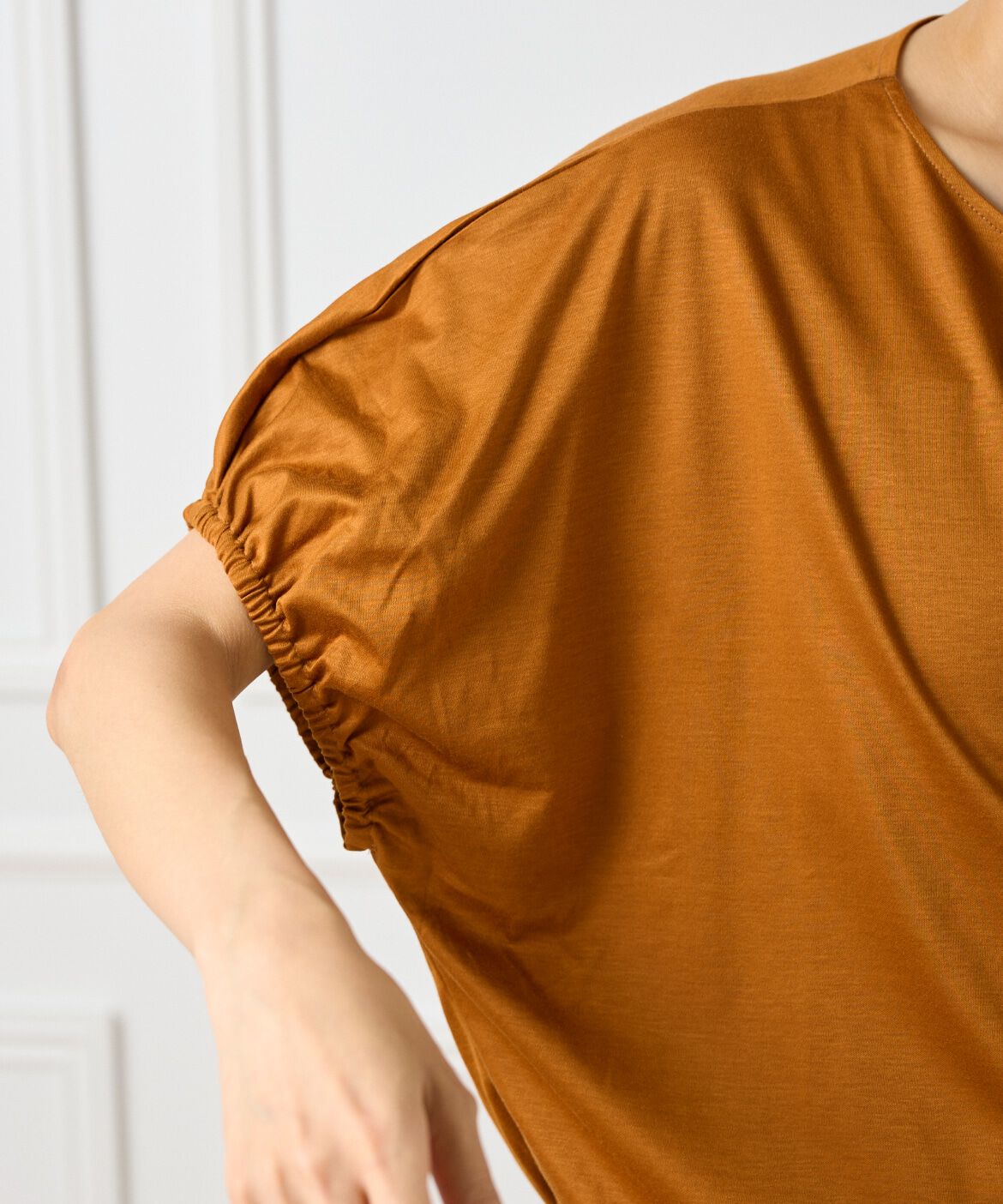 INED「《大きいサイズ》ボートネックドルマンカットソー」|Tシャツ・カットソー|