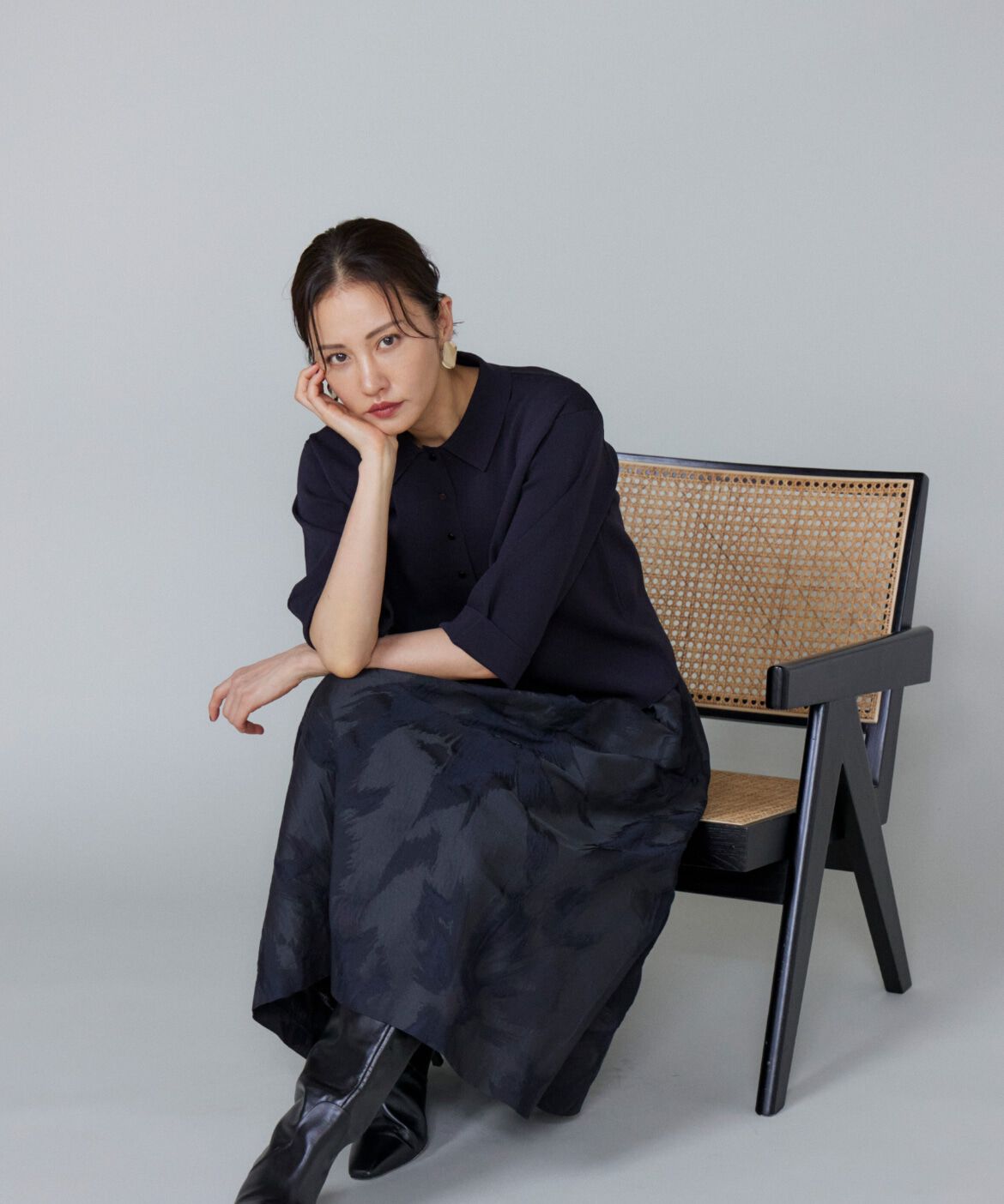 Le Souk「ジャカードタックスカート」|スカート|