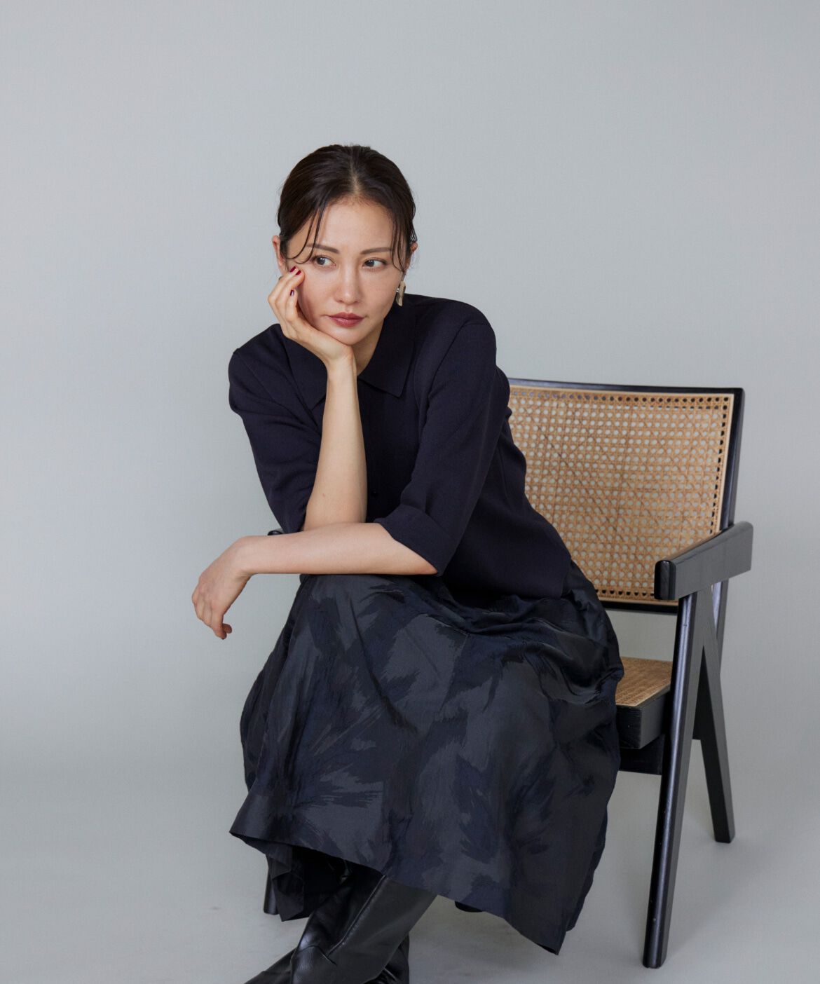 Le Souk「ジャカードタックスカート」|スカート|