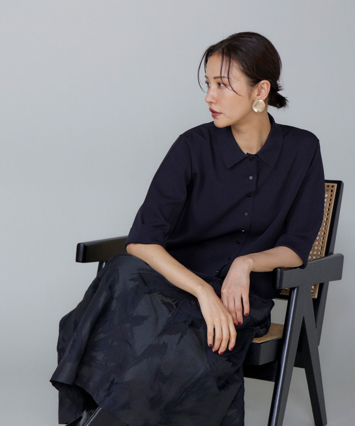 Le Souk「ジャカードタックスカート」|スカート|