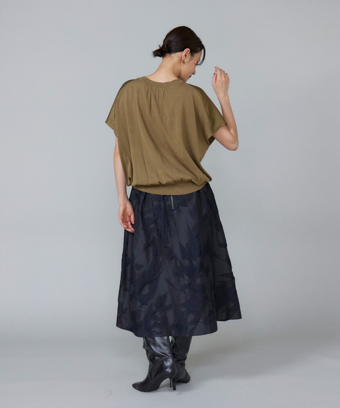 Le Souk「ジャカードタックスカート」|スカート|