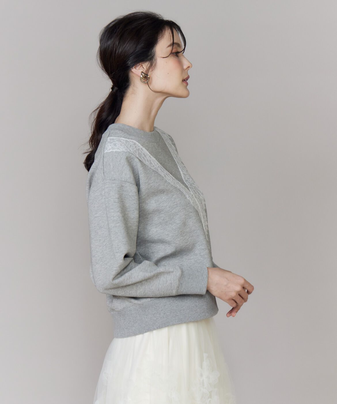 Maglie le cassetto「レースダンボールプルオーバー」|スウェット・ジャージ|