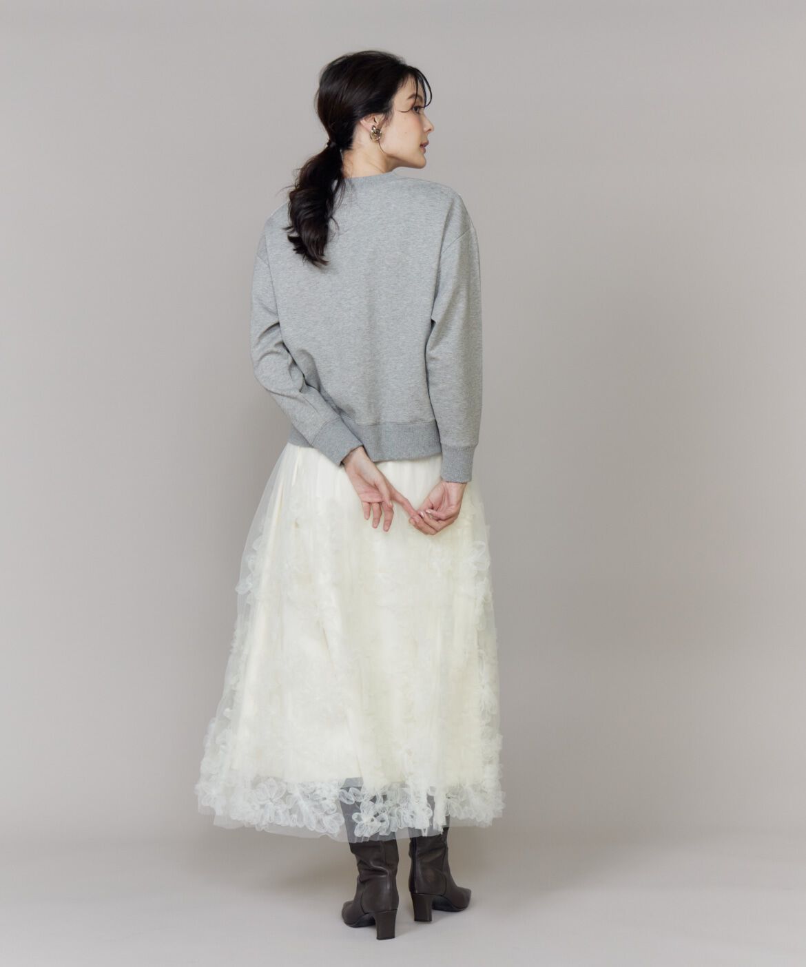 Maglie le cassetto「レースダンボールプルオーバー」|スウェット・ジャージ|