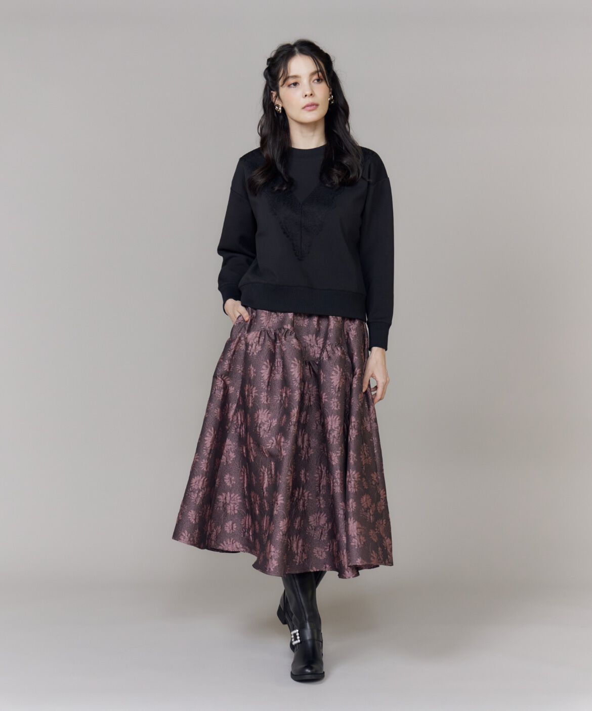 Maglie le cassetto「レースダンボールプルオーバー」|スウェット・ジャージ|