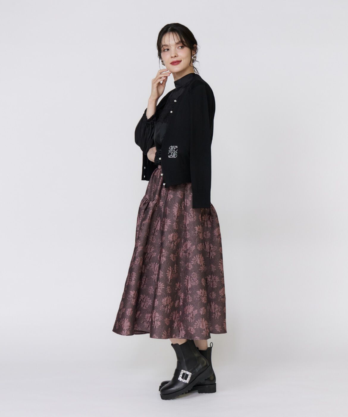 Maglie le cassetto「《大きいサイズ》LOVER Basicカーディガン」|カーディガン|