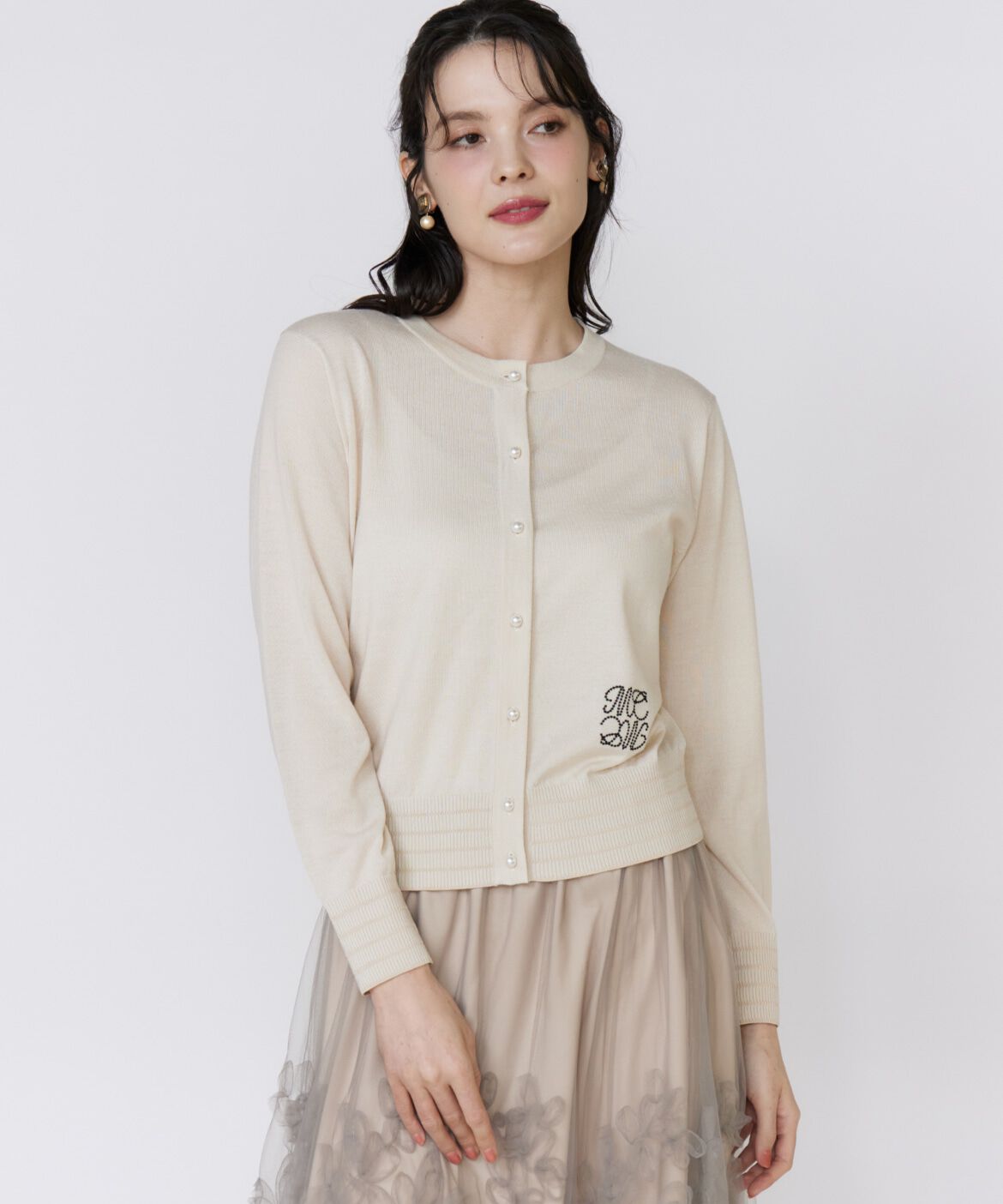 Maglie le cassetto「《大きいサイズ》LOVER Basicカーディガン」|カーディガン|