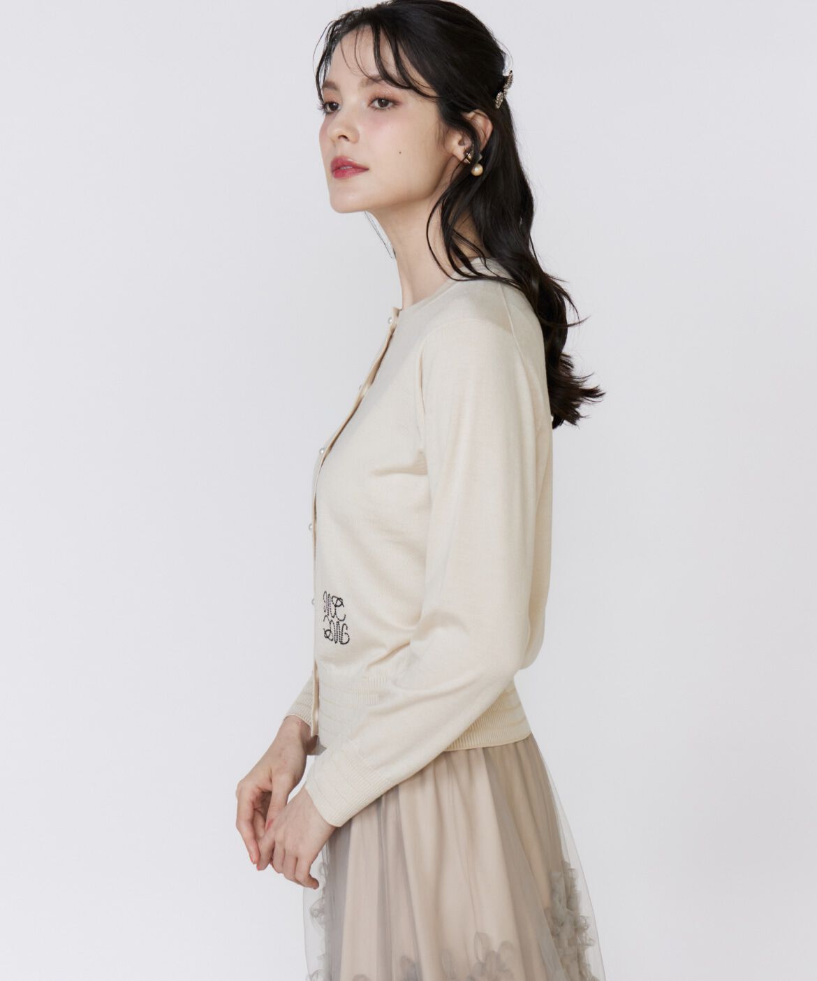 Maglie le cassetto「《大きいサイズ》LOVER Basicカーディガン」|カーディガン|