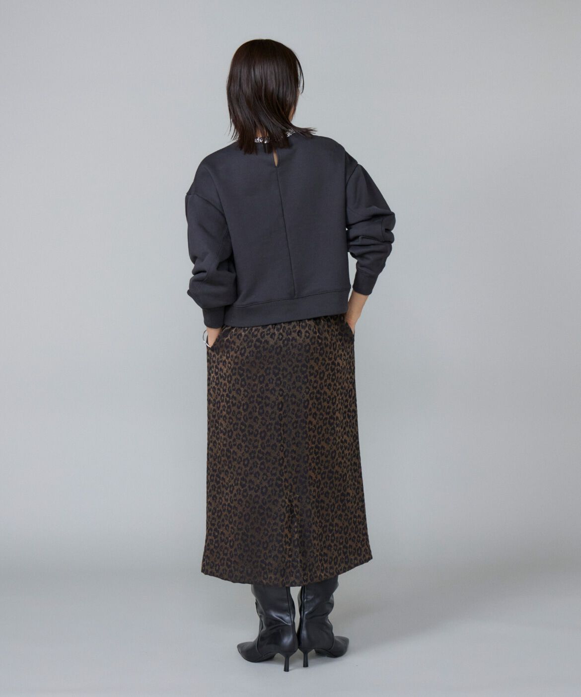 Le Souk「《大きいサイズ》ビジュー衿裏毛プルオーバー」|スウェット・ジャージ|