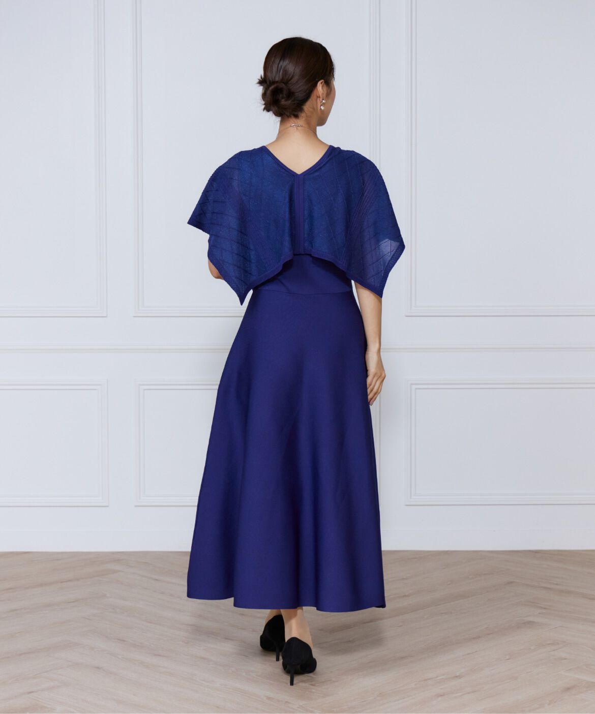 ef-de Black「シアーアーガイルワンピース」|ワンピース|