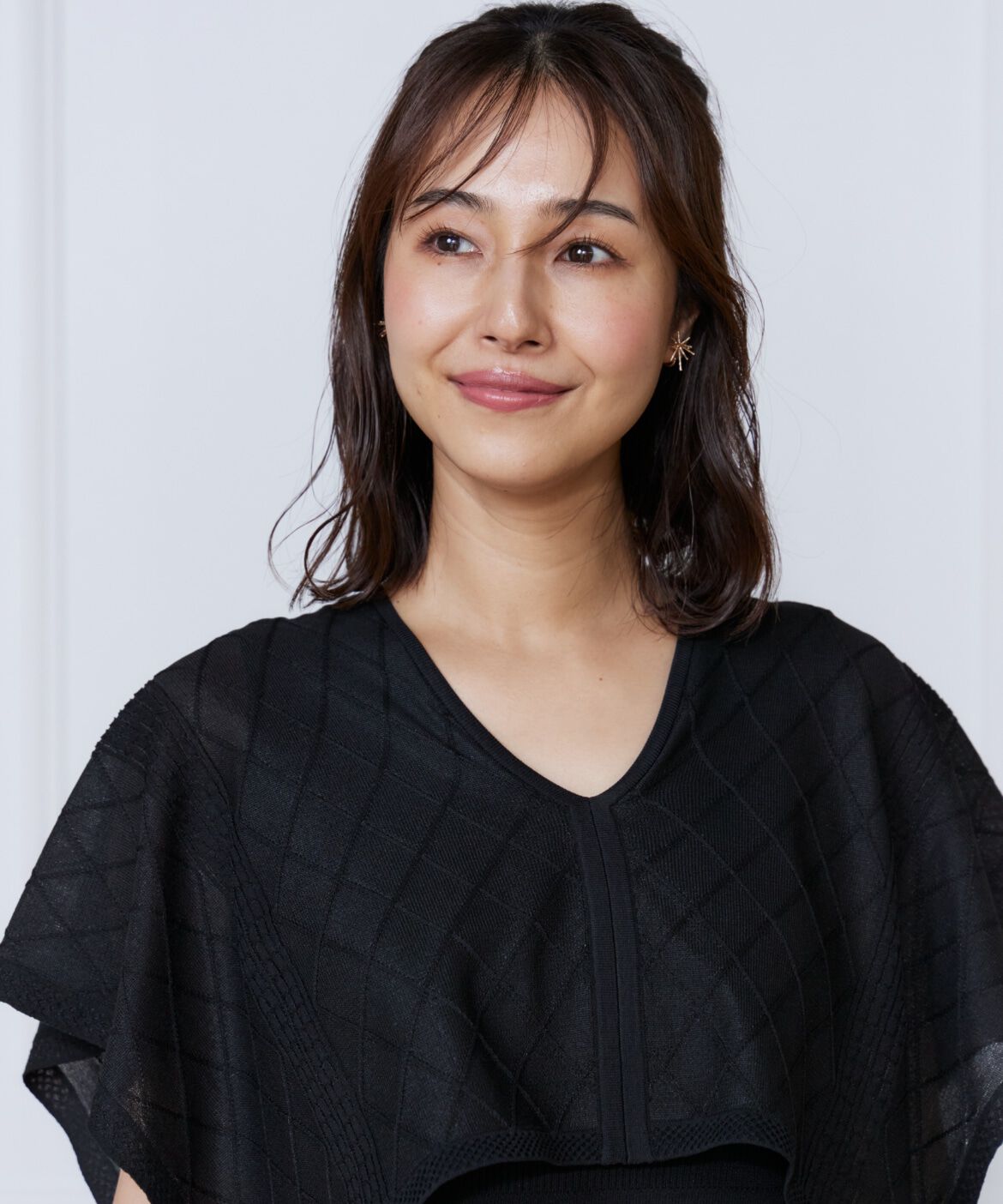 ef-de Black「シアーアーガイルワンピース」|ワンピース|