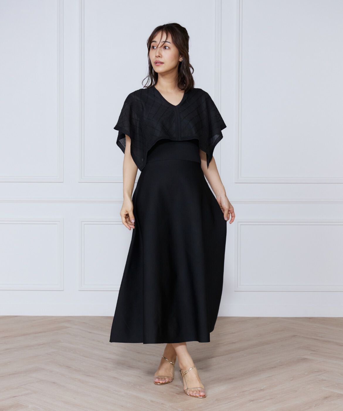 ef-de Black「シアーアーガイルワンピース」|ワンピース|