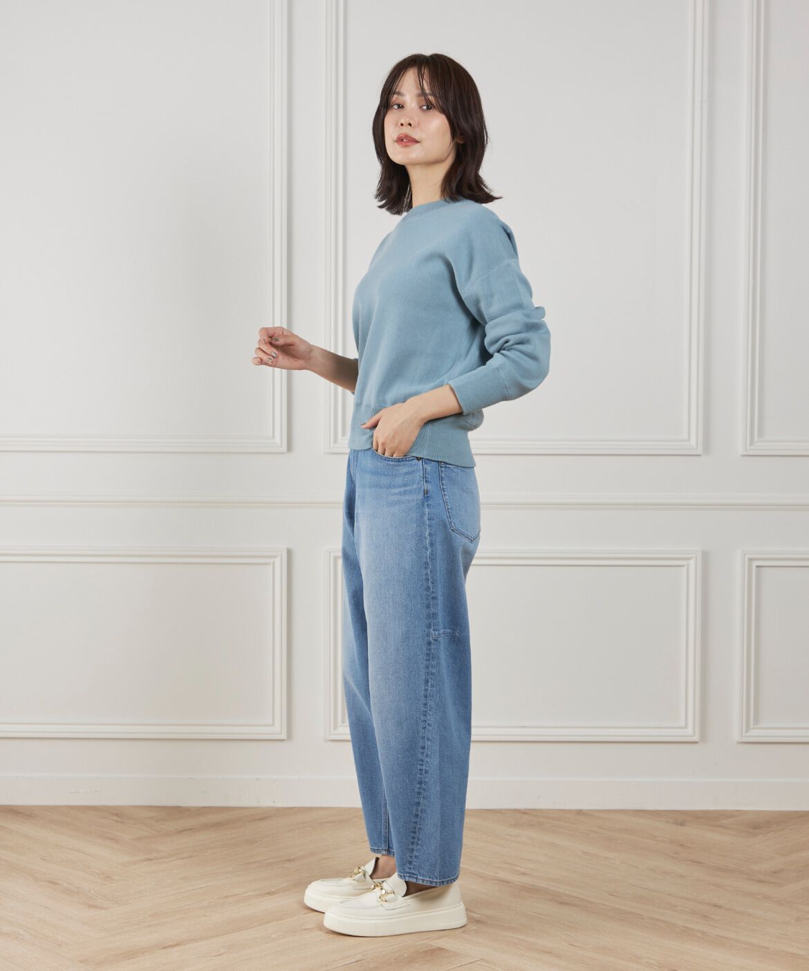 DAY by DAY it&rsquo;s international「クルーネックニットプルオーバー《Melty air organic coton》」|ニット・セーター|