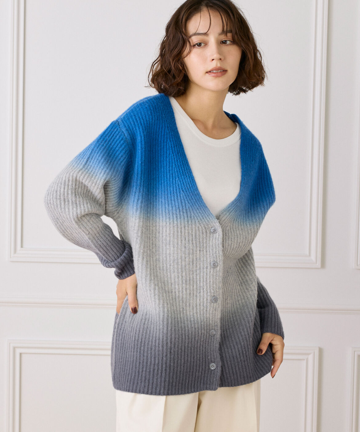 INED「グラデーションカーディガン《YVON》」|カーディガン|