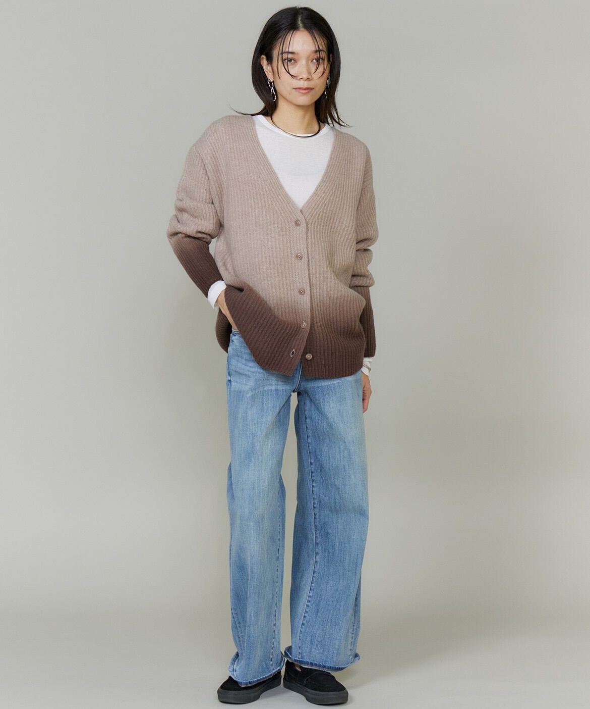 INED「グラデーションカーディガン《YVON》」|カーディガン|