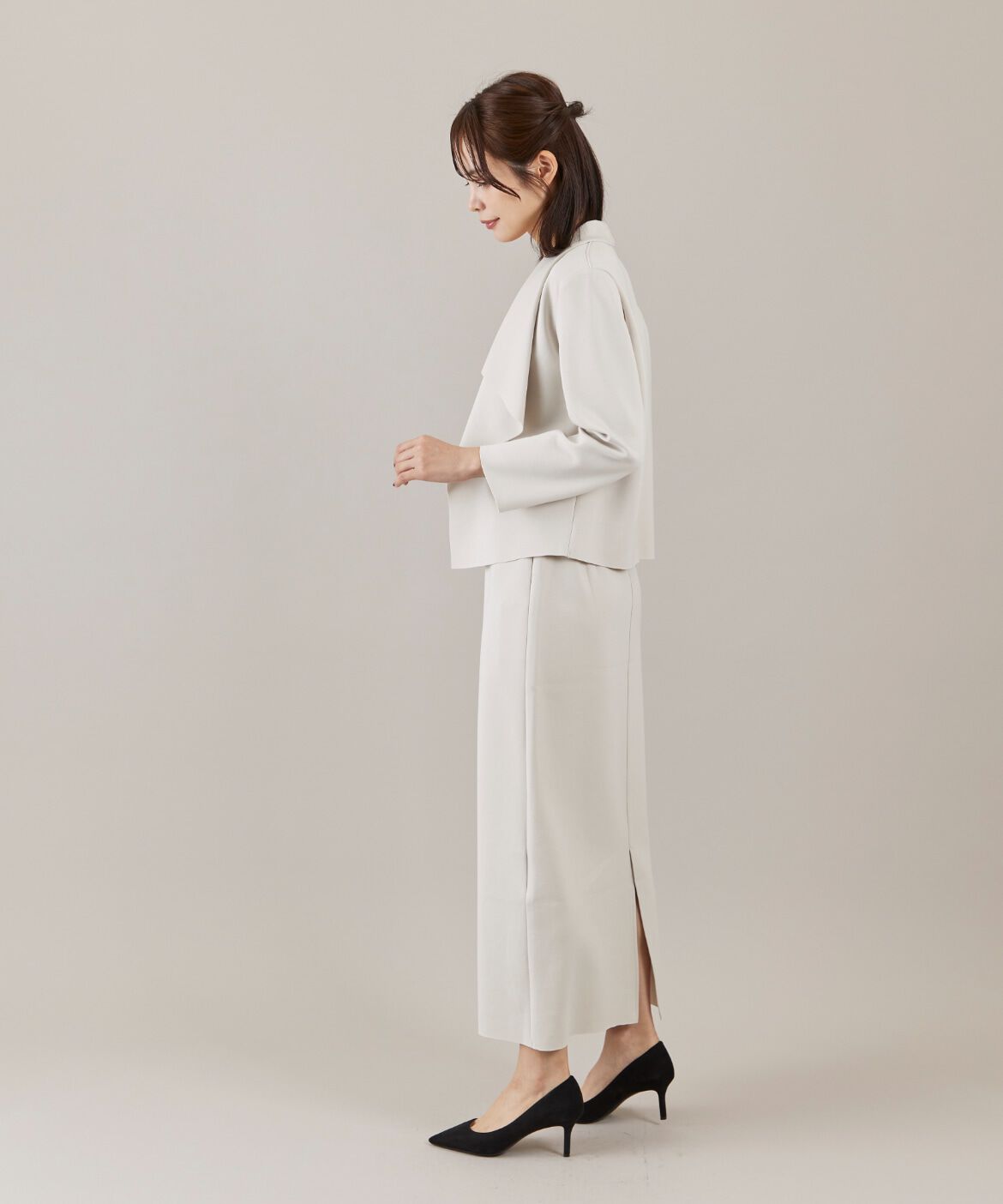 ef-de Black「ダンボールニットタイトスカート」|タイト|