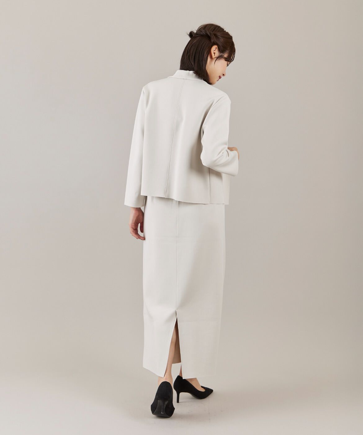 ef-de Black「ダンボールニットタイトスカート」|タイト|