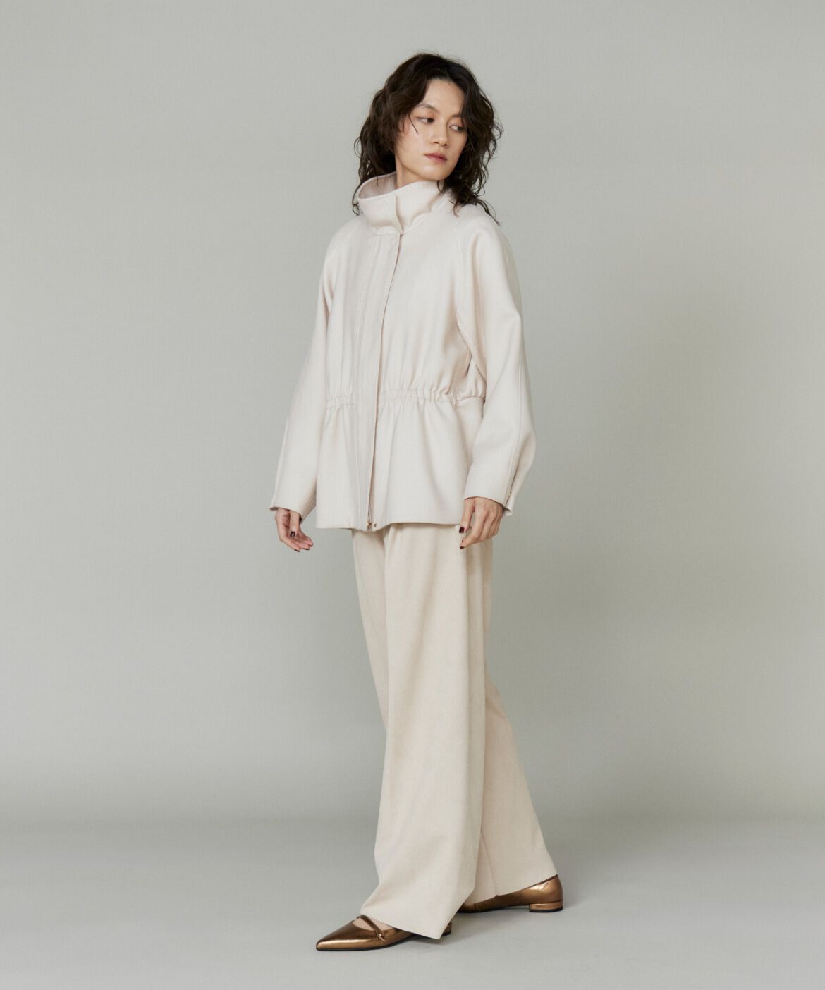 la veille by SUPERIOR CLOSET「《大きいサイズ》フェイクスエードタックワイドパンツ」|その他|