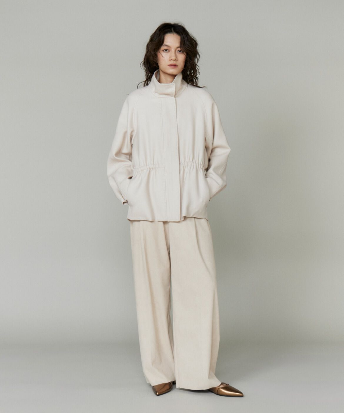 la veille by SUPERIOR CLOSET「《大きいサイズ》フェイクスエードタックワイドパンツ」|その他|