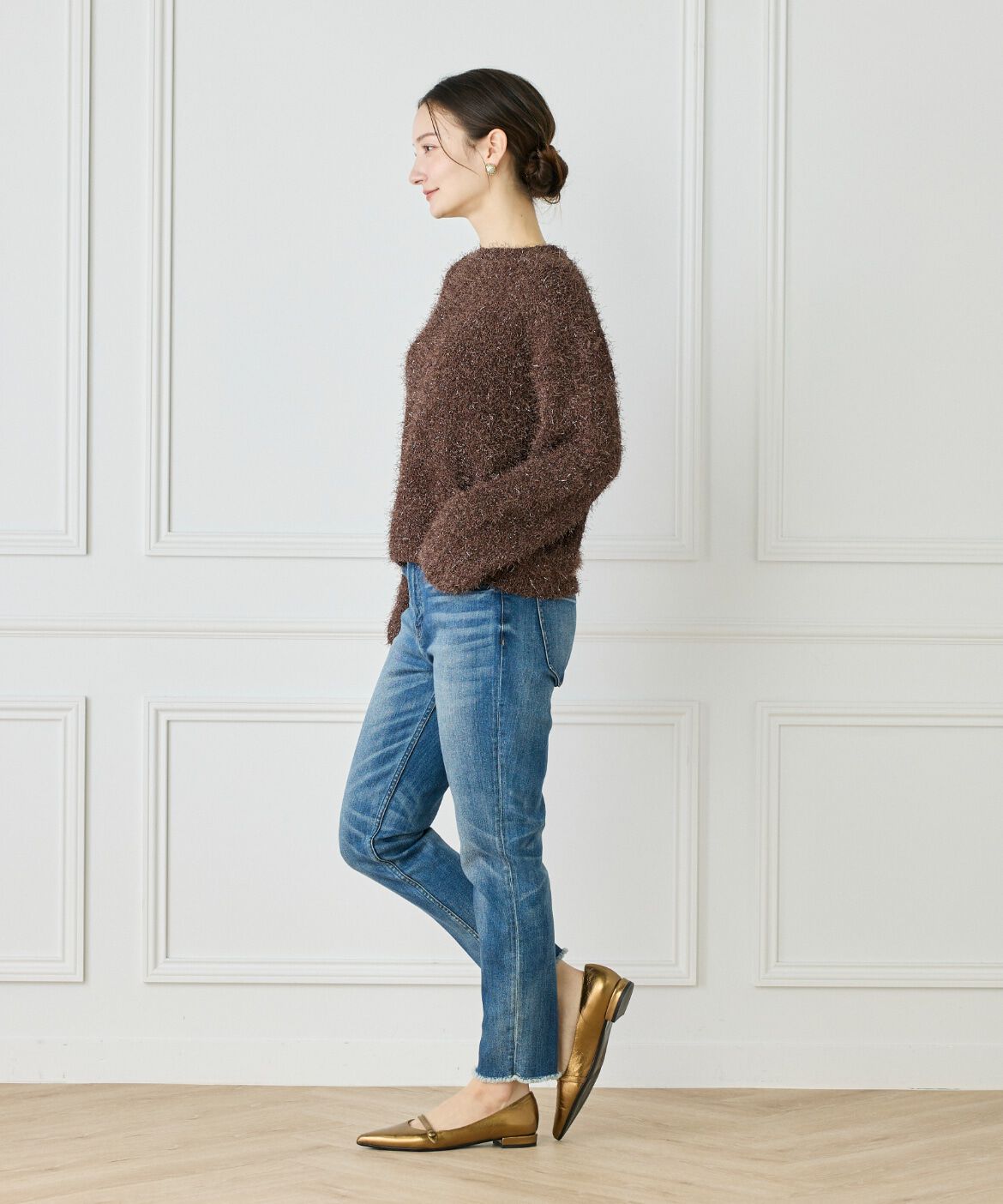 Le Souk「フェザーヤーンニットプルオーバー」|ニット・セーター|