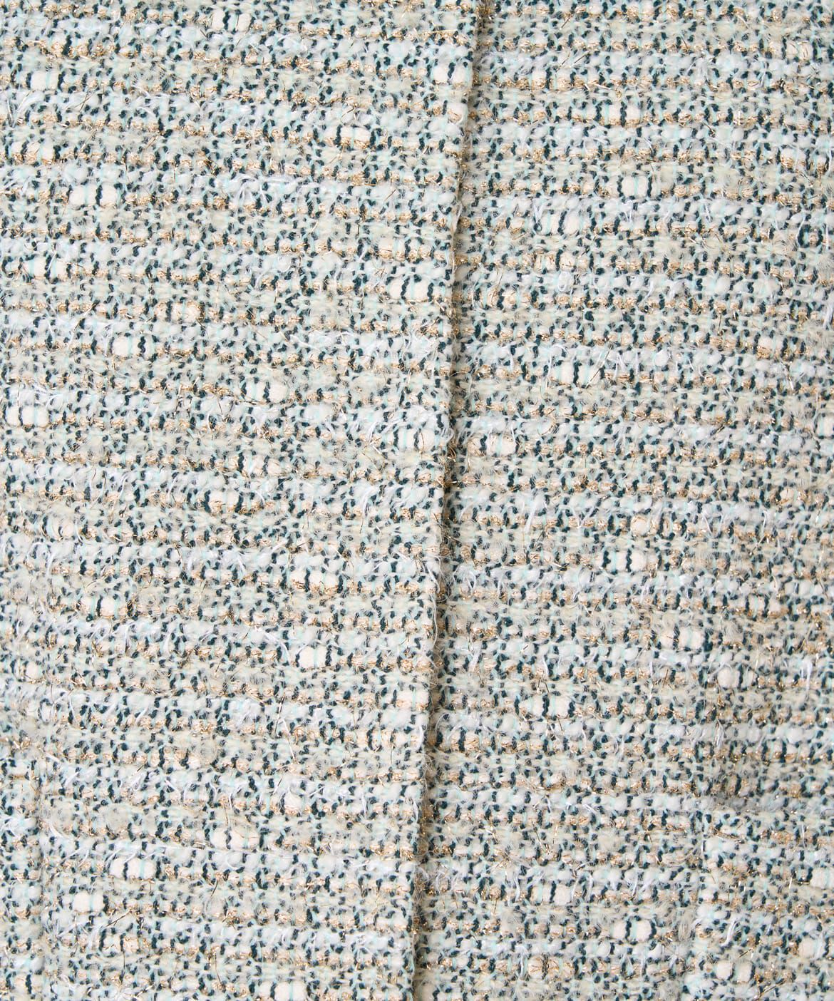 INED「ツイードジャケット《LINTON》」|ノーカラージャケット|