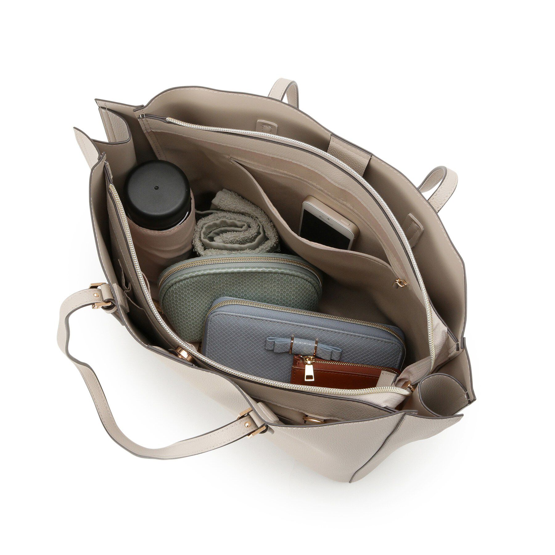 grove「人間工学サイドスリットトート」|トートバッグ|