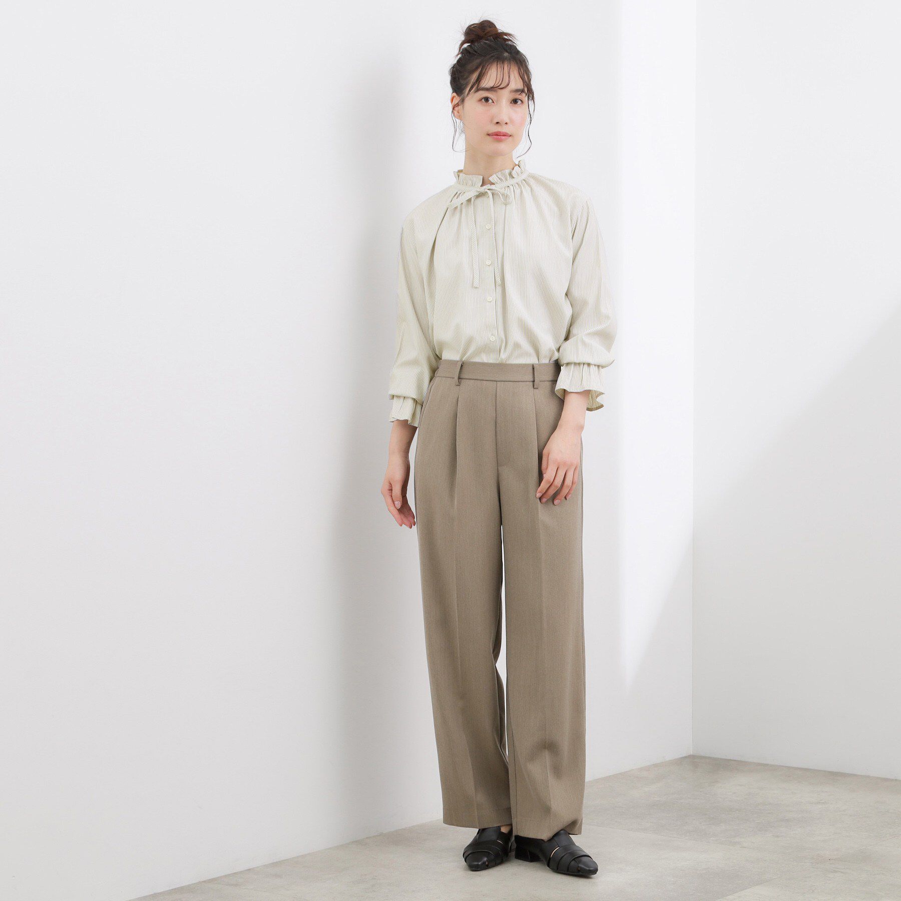 grove「フリルカラーリボンブラウス」|シャツ・ブラウス|