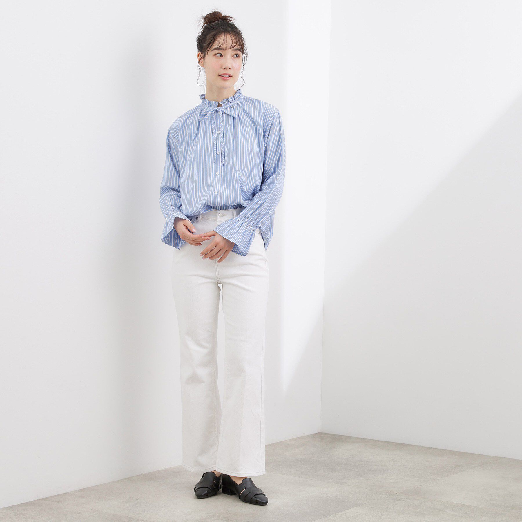 grove「フリルカラーリボンブラウス」|シャツ・ブラウス|