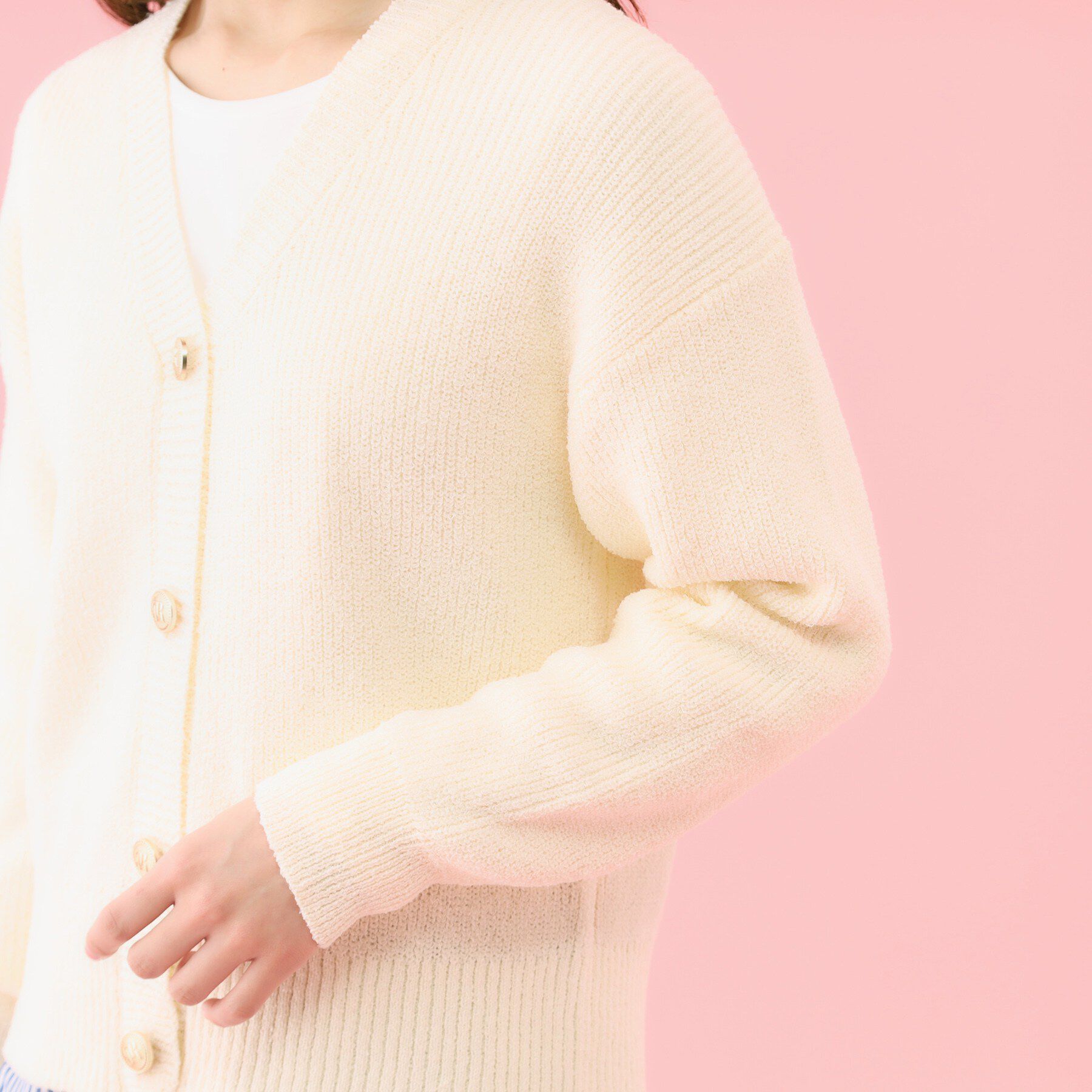 grove「【コラボITEM】Philly Chocolate ブークレカーディガン」|カーディガン|