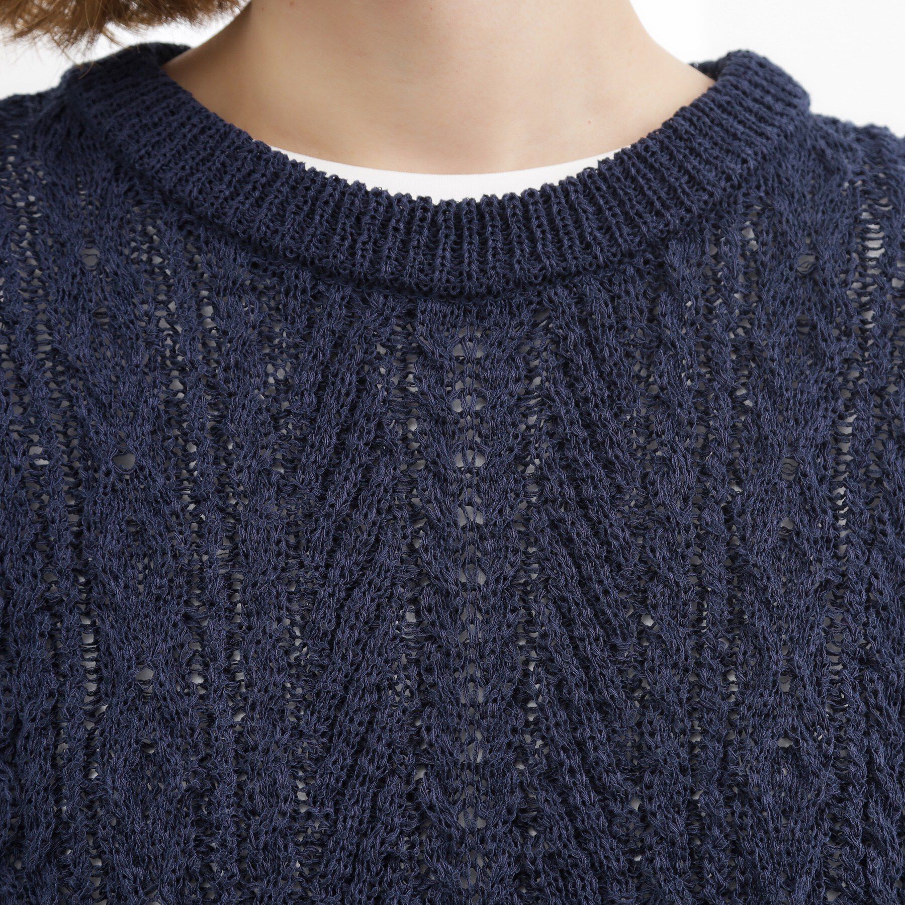 grove「リリヤーンケーブル ニットベスト」|ニット・セーター|