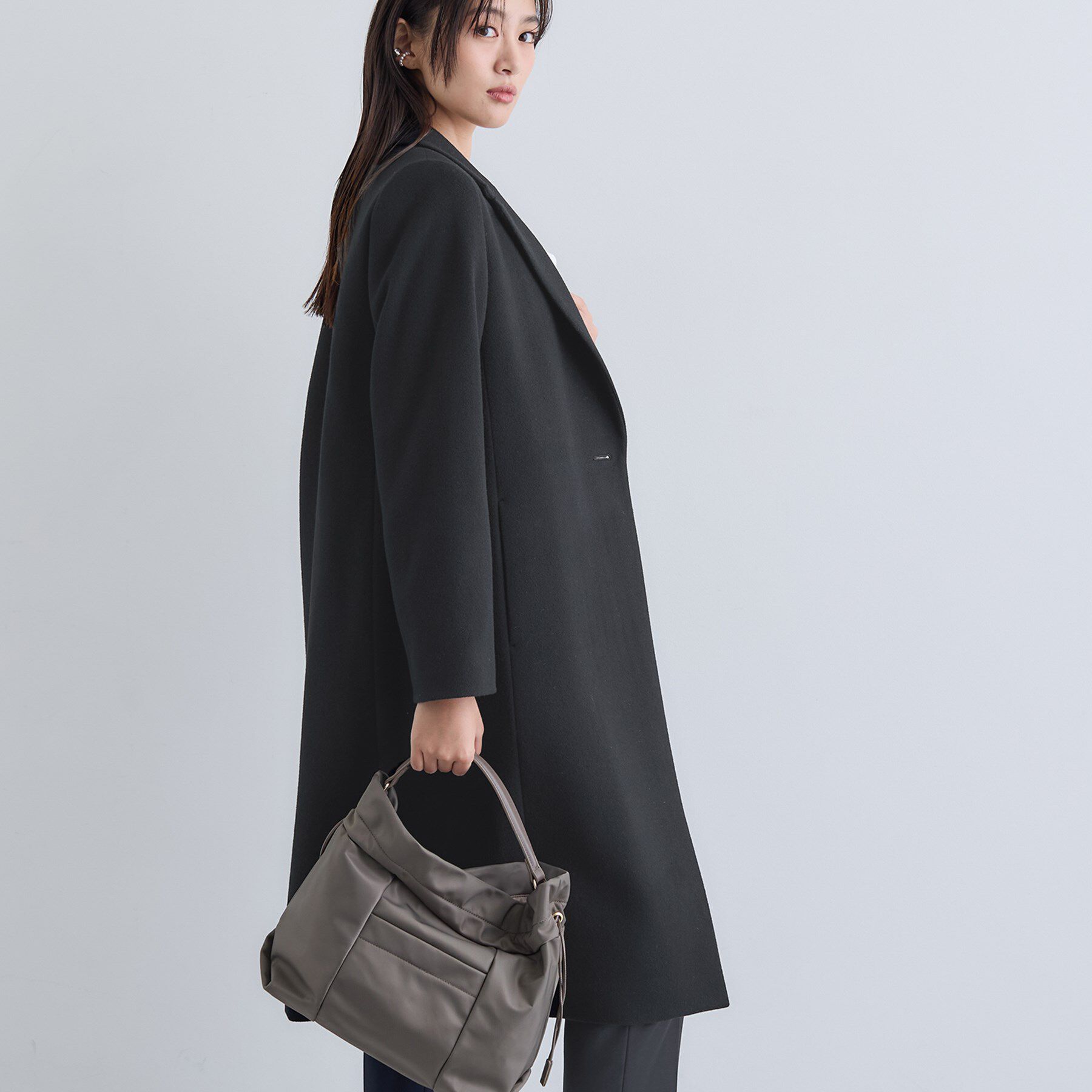 INDIVI「【名品コート／日本製】ウール100％チェスターコート」|チェスターコート|