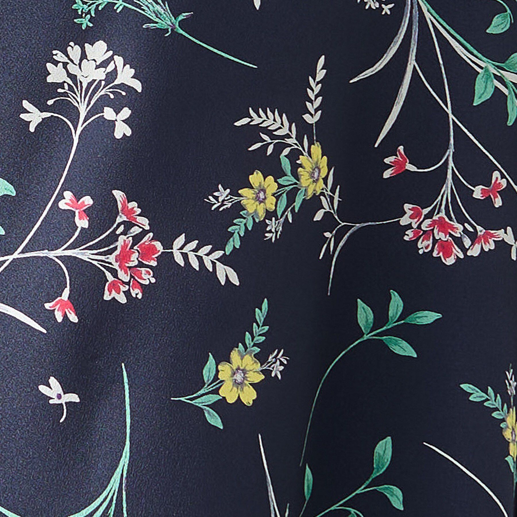 INDIVI「【SETUP可能】モダンフラワー柄キャンディスリーブブラウス」|シャツ・ブラウス|