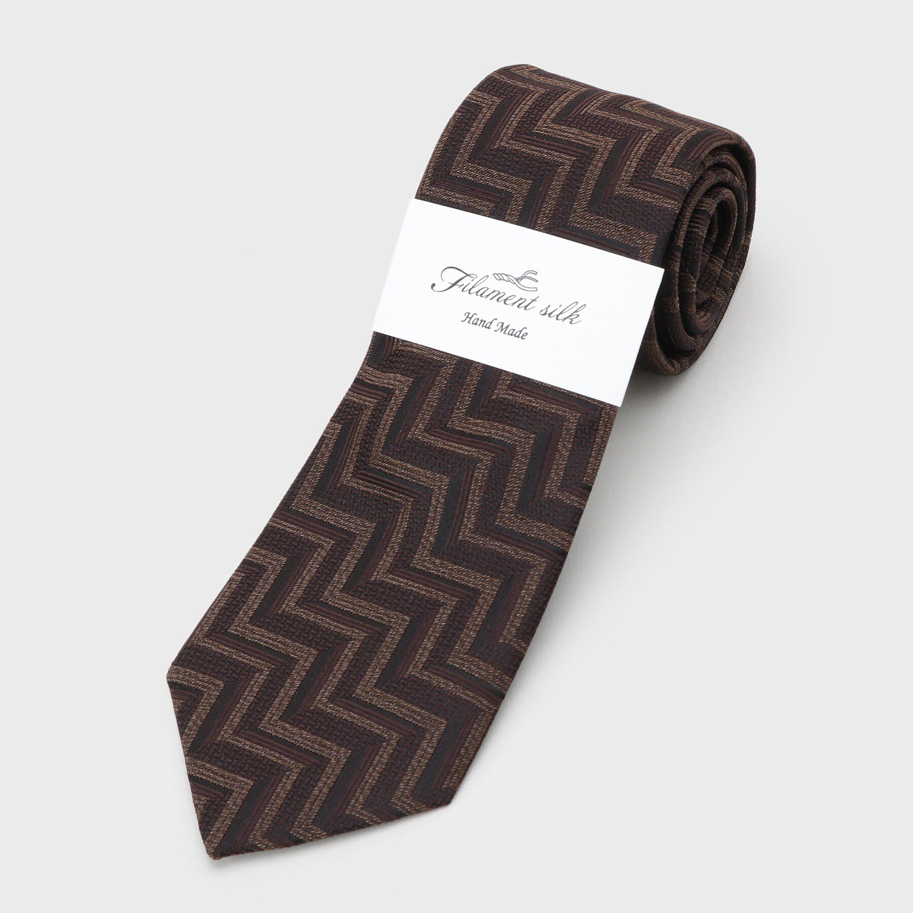 TAKEO KIKUCHI「フィラメントシルク 網代文様シャドーストライプネクタイ」|ネクタイ・蝶ネクタイ|