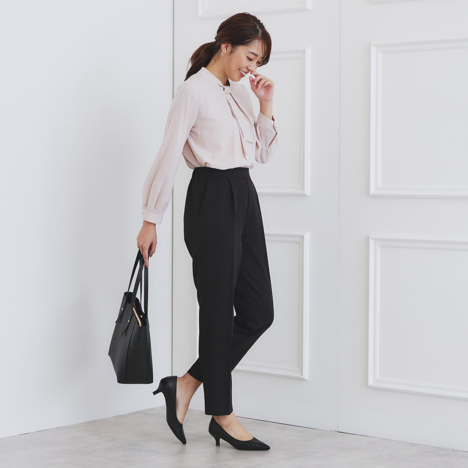 index「＜通勤・セレモニー/セットアップ対応＞ストレッチテーパードパンツ【洗濯機洗い可/イージーアイロン】」|その他|