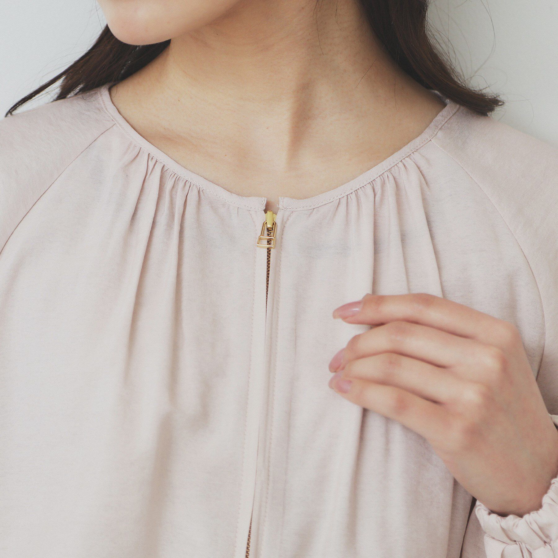 index「ノーカラーペプラムブルゾン【洗濯機洗い可】」|ブルゾン・スタジャン|