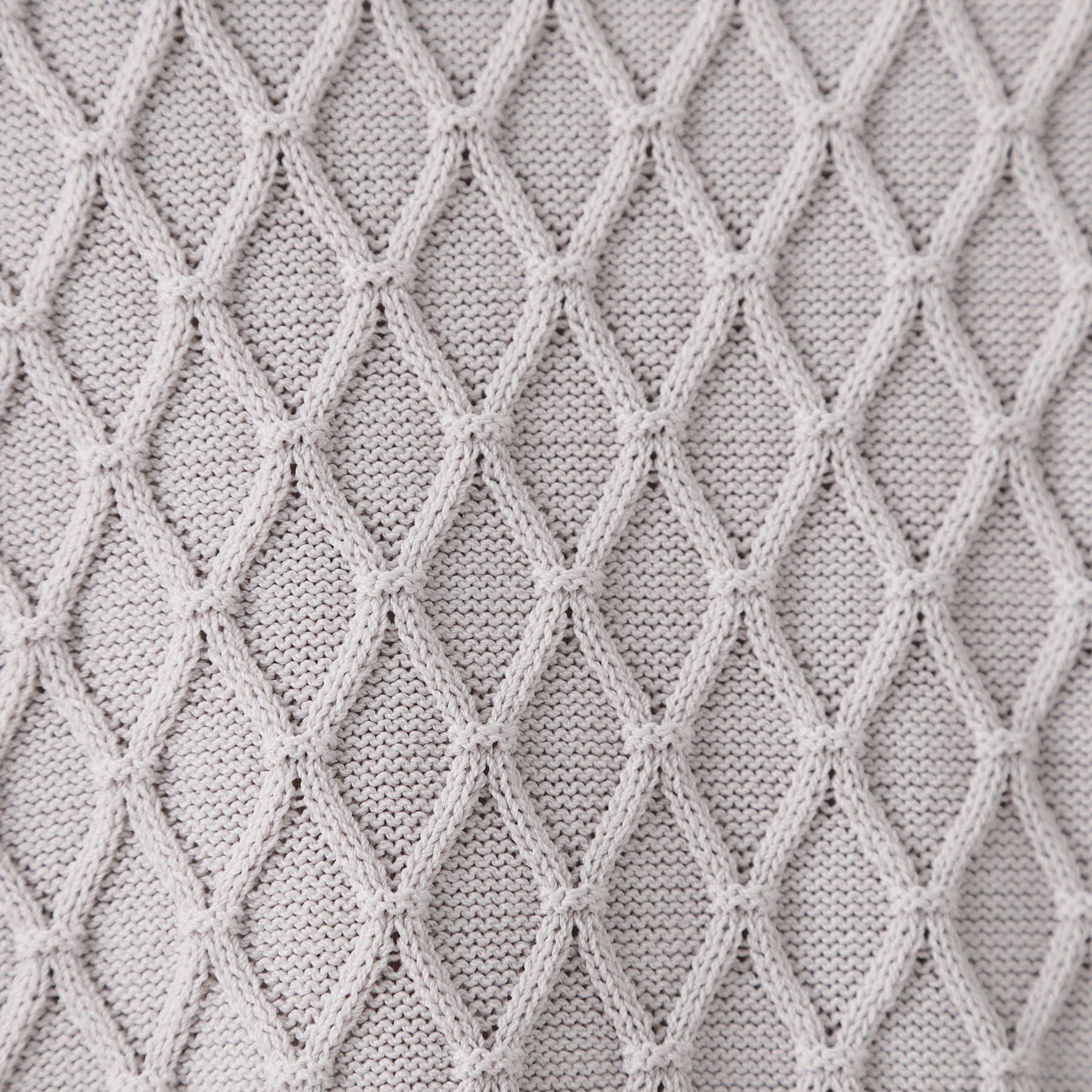 OPAQUE.CLIP「柄編みハーフスリーブニット【洗濯機洗い可】」|ニット・セーター|