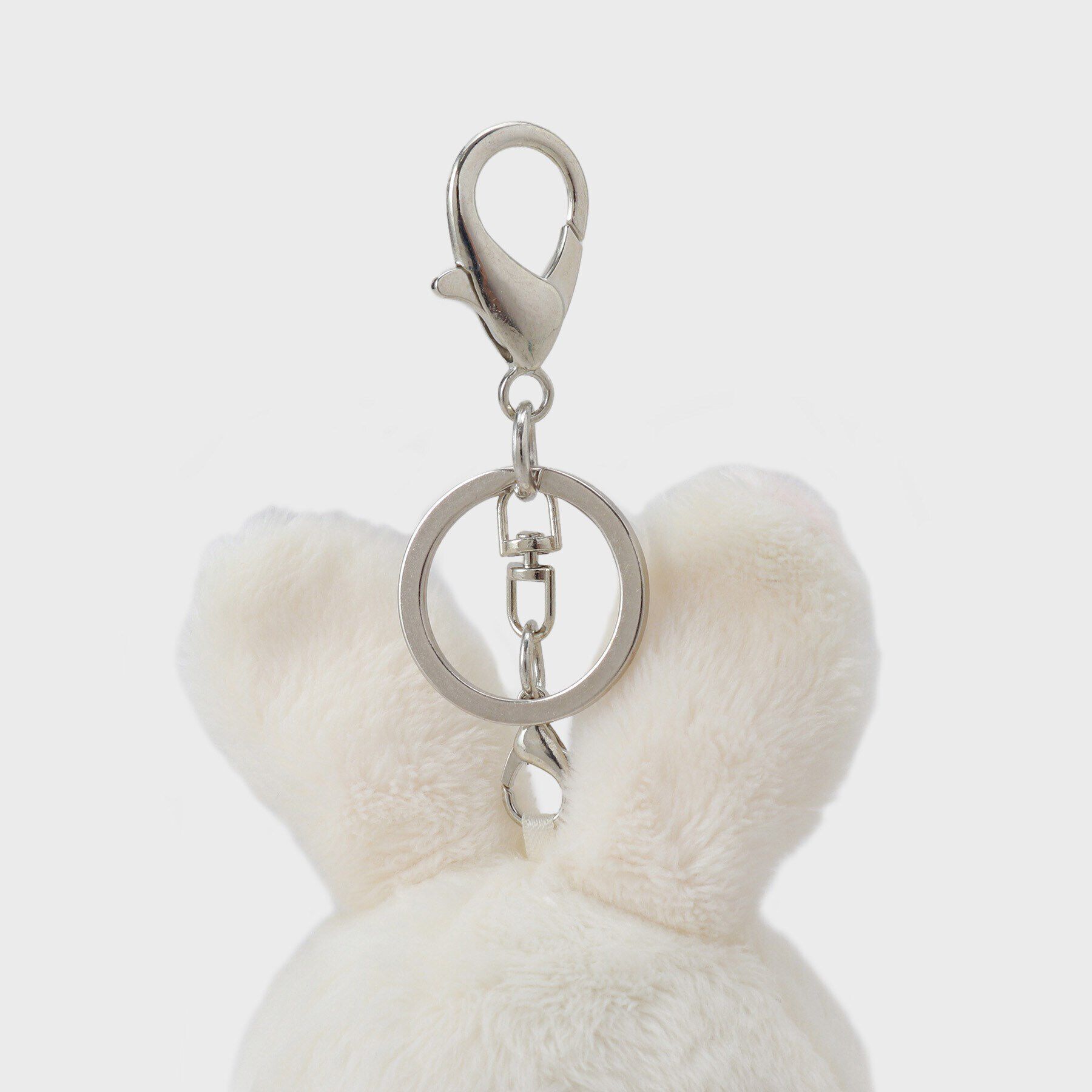 PINK-latte「【イニシャル】うさぎぬいぐるみチャーム」|キーケース|